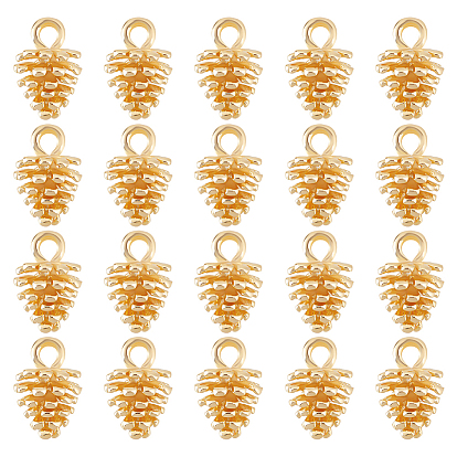 20 шт. Латунные подвески, сосновые шишки