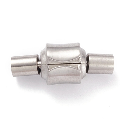 304 Stainless Steel European Clasps with Cord Ends, Column