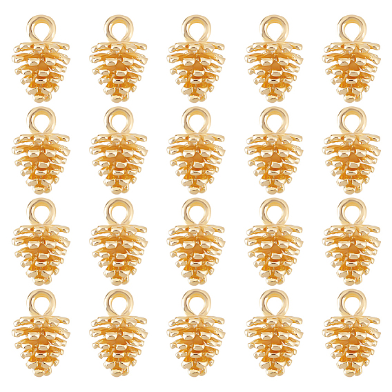 20 шт. Латунные подвески, сосновые шишки