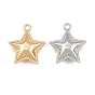Alloy Pendants, Star Charms, Rack Plating, Cadmium Free & Lead Free