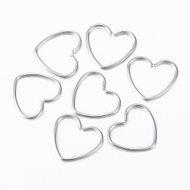 304 выводы из брелка из нержавеющей стали, сердце