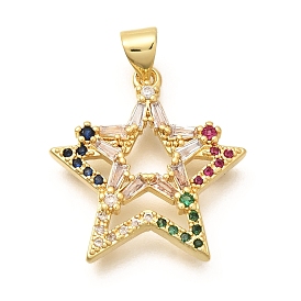 Стойка металлическая латунная микропрофилированная кубическая циркония подвески, долговечный, без свинца и без кадмия, звезды прелести