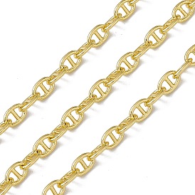 Brass Oval Link Chains, with Spool, Soldered, Long-Lasting Plated, Cadmium Free & Nickel Free & Lead Free
