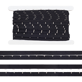 1 ряды 1 крючки бюстгальтер из полиэстера железные застежки, эластичный бюстгальтер