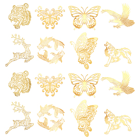 Olycraft Self Adhesive Brass Stickers, Scrapbooking Stickers, for Epoxy Resin Crafts