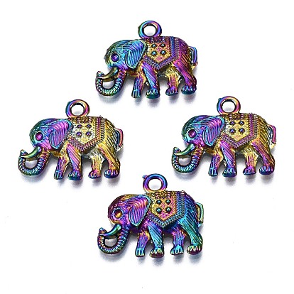 Alloy Pendants, Cadmium Free & Nickel Free & Lead Free, Elephant