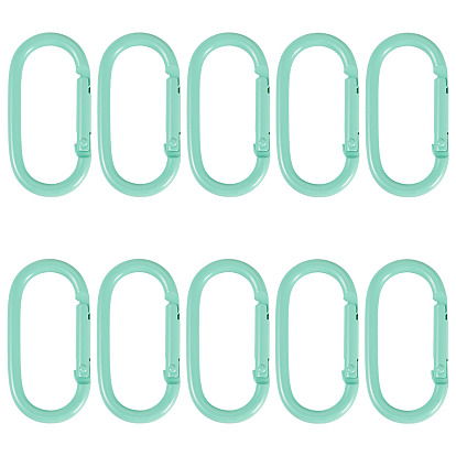 10шт. сплав пружинных затворных колец, овальные