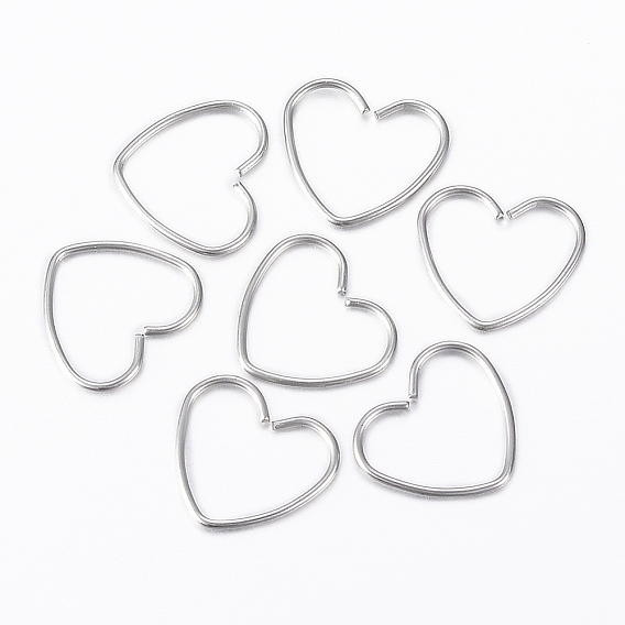 304 выводы из брелка из нержавеющей стали, сердце