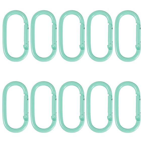 10шт. сплав пружинных затворных колец, овальные