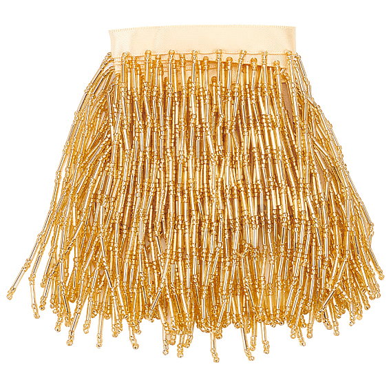 1 отделка из полиэстерового кружева с кисточками из стеклянных бусин, бахрома, для одежды, украшение занавеса