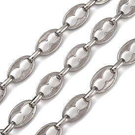 304 цепи овальные из нержавеющей стали, несварные