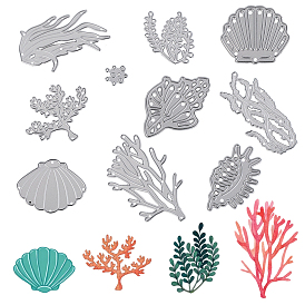 2 стили океан тематика трафареты для резки, для diy scrapbooking, Фотоальбом, декоративная бумага для тиснения, формы раковины