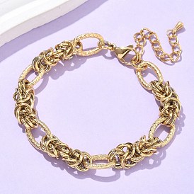 304 браслеты из нержавеющей стали с овальными звеньями для женщин