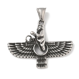 Retro 304 Stainless Steel Pendants, Eagle Charm