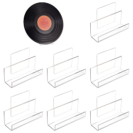 8 сумки акриловые подставки для альбомов, держатель для виниловых пластинок с двухсторонними наклейками, прямоугольные