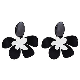 Bold Acrylic Flower Earrings for Women - Statement Jewelry in Unique Design