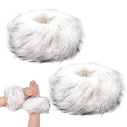 Теплые манжеты на запястья из волокна для женщин