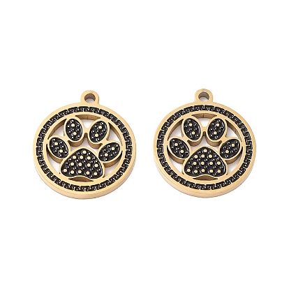 Вакуумное покрытие pvd 304 эмалированные подвески из нержавеющей стали, ручная полировка, Плоский круглый с отделкой