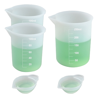 Силиконовые чашки для смешивания и мерные стаканчики