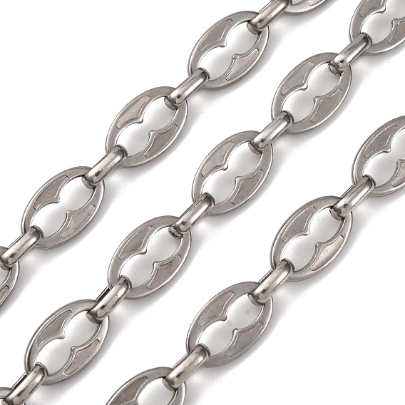 304 цепи овальные из нержавеющей стали, несварные