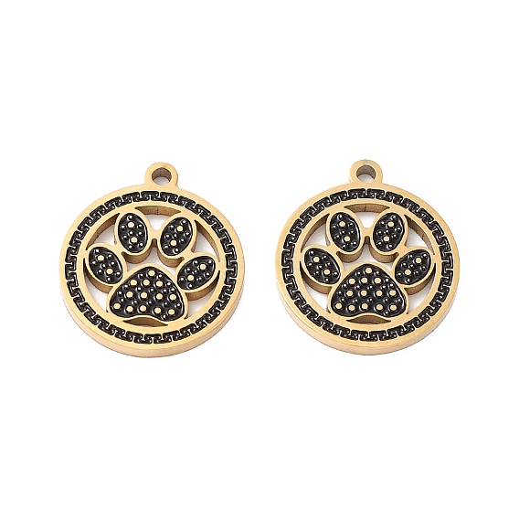 Вакуумное покрытие pvd 304 эмалированные подвески из нержавеющей стали, ручная полировка, Плоский круглый с отделкой