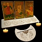 Wooden Tarot Card Display Stands, Moon Phase Tarot Holder for Divination, Tarot Decor Tools, Moon/Rectangle Shape