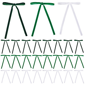 30шт. 3 цвета бархатный бант, с проволочными стяжками, для поделок подарочная упаковка свадебные конфеты украшение партии