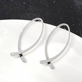 304 из нержавеющей стали серьги, рыба