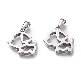 Ионное покрытие (ip) 304 подвески из нержавеющей стали, ручная полировка, полый, собака