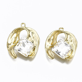 Alloy Rhinestone Pendants, Cadmium Free & Lead Free
