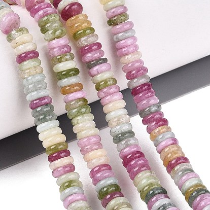 Dyed Natural Quartz Beads Strands, Disc, Heishi Beads