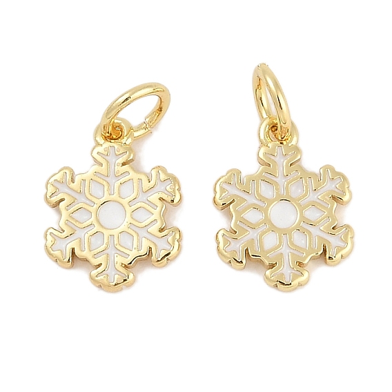 Латунь эмаль прелести, с целью перехода в кольце, долговечный, без свинца и без кадмия, снежинка очарование, стойки покрытие