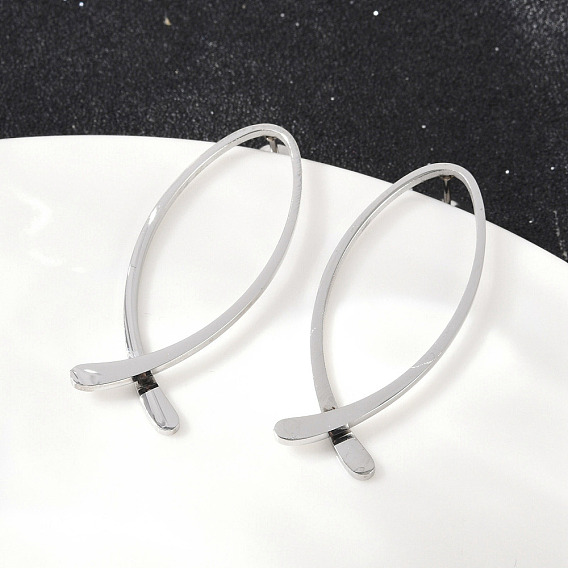 304 из нержавеющей стали серьги, рыба