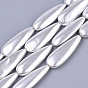 Shell Pearl Beads Strands, Spray Painted, Teardrop