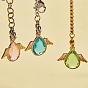 26 Pcs 13 Colors Faceted Glass Pendants, with Eco-Friendly Alloy Findings, Cadmium Free & Nickel Free & Lead Free, Angel