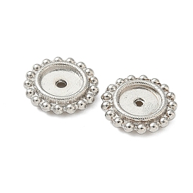 Сплавочные бусины, без кадмия и без свинца, плоско-круглые