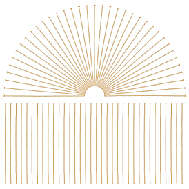300 шт. 304 штифты с плоской головкой из нержавеющей стали