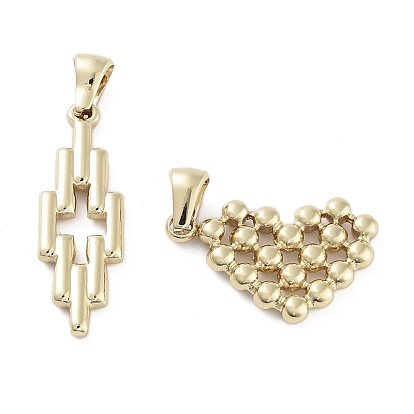 304 подвески из нержавеющей стали, золотые, крест и сердечко-оберег