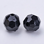 Acrylic Beads, Faceted, Round