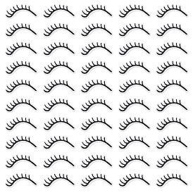 50шт ресницы полиэстер компьютеризированная ткань для вышивки гладить на патчах, аксессуары для костюма, аппликация