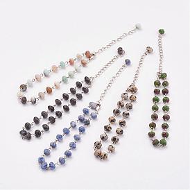 Beads cheville, avec fermoirs en laiton, platine