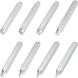 40штампы из хромированной стали, для дизайна ювелирных изделий со стразами с плоской спинкой, в том числе круглые и квадратные и сердечные и ромбовидные головки