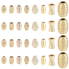 80 шт 8 стили латунные бусины, разнообразные