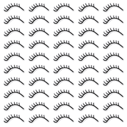 50шт ресницы полиэстер компьютеризированная ткань для вышивки гладить на патчах, аксессуары для костюма, аппликация