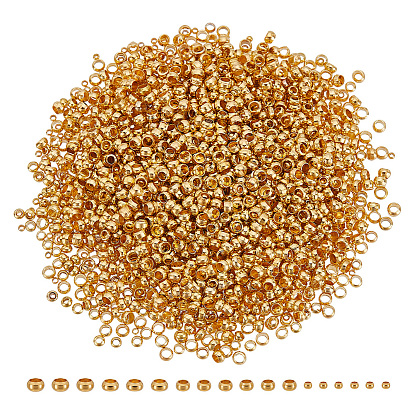 3000шт. 3 стили латунные бусины-рондель обжимные