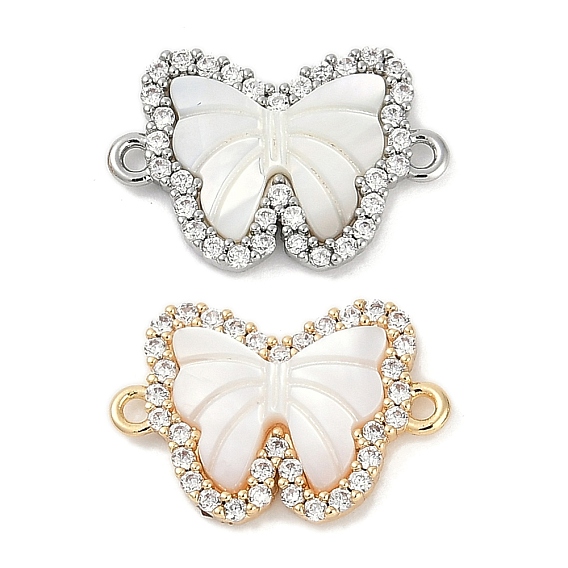 Латунные микро проложить кубического циркония подвески, без кадмия, без никеля и без свинца, с оболочкой, бабочки прелести