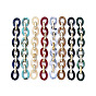 Handmade CCB Plastic Cable Chains, with Acrylic Linking Rings, Golden