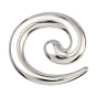 304 Stainless Steel Big Pendants, Swirl Charm
