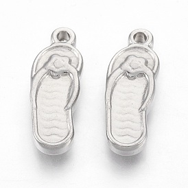 201 Настройки эмали нержавеющей стали кулон, вьетнамки