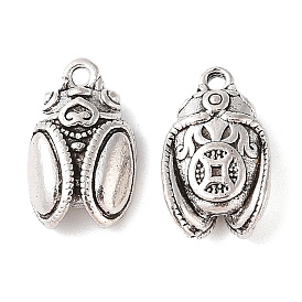 Tibetan Style Alloy Pendants, Cadmium Free & Lead Free, Insect